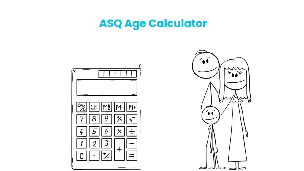 Parent using ASQ age calculator to check corrected age for developmental milestones