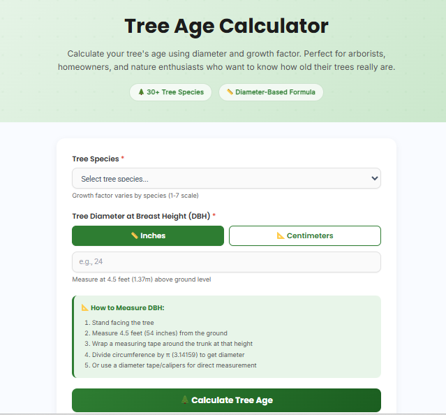 tree age calculator